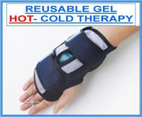 WRIST HAND WRAP HOT / COLD THERAPY, Reusable GEL, One Size, Left or Right Fitment