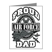 Note Card Proud Air Force Dad Jets