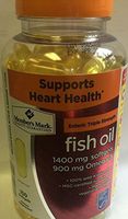 Member's Mark Enteric Triple Strength Fish Oil 1400mg Softgels 900mg Omega-3 DHA EPA (2 Bottles (300 softgels))