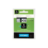 DYMO Authentic Standard D1 53713 Labeling Tape ( Black Print on White Tape , 1'' W x 23' L , 1 Cartridge)