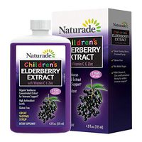 Naturade Children's Elderberry Extract Syrup with Vitamin C & Zinc, 4.2 fl oz (125 ml)