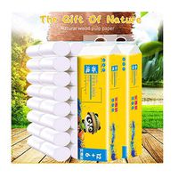 18PCS Super Soft Skin-Friendly Roll Paper Towels - Leaf Print Solid Roll Paper - Strong Water Absorption Household Kitchen Toilet Paper Tissue, 4 Layer