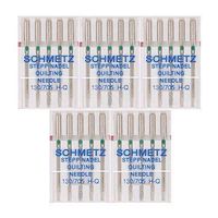 Schmetz Quilting Sewing Machine Needles 130/705H H-Q Size 90/14, (pack of 5)
