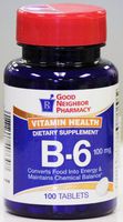 GNP Vitamin Health B-6 Dietary Supplement (100mg)