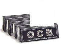 8 OCB Premium 1 1/4 Cigarette Rolling Papers and Tips Packs (50 Leaves & Perforated Tips Per Pack) + Limited Edition Beamer Smoke Sticker. Used with Legal Smoking Herbs and Rolling Tobacco