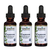 Swanson Cayenne Liquid Extract 1 fl Ounce (29.6 ml) Liquid (3 Pack)