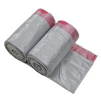 Qsbon Gray 5 Gallon Drawstring Trash Bags, 125 Counts