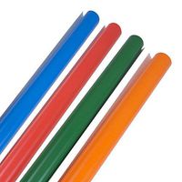 JAM PAPER Assorted Gift Wrap - Glossy Wrapping Paper - 25 Sq Ft Each (100 Sq. Ft. Total) - Primary Colors Assortment - 4 Rolls/Set