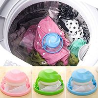 Washing Machine Hair Removal Device Hair Filter Net Wool Filtration Removal Lint Hair Catcher Mesh Pouch Laundry Ball (14.5 * 9.9 cm,Random Color)