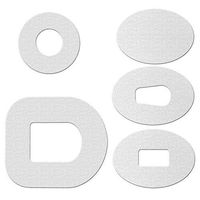 ExpressionMed - Adhesive Patch for Omnipod (10-Pack) - Pre-Cut, Waterproof, Non-Fraying CGM Tape (White)