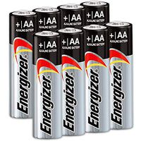 8 Count Energizer AA Batteries, Double A Battery Max Alkaline, Long Lasting, Leak Resistant, The Perfect Choice of Power for All AA Battery Operated Devices