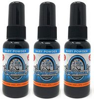 BluntPower 1 Ounce Oil Based Concentrated Air Freshener and Oil for Burner, Baby Powder (Pack of 3)