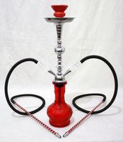 20" RED Dragon 2 Hose Hookah Shisha Pipe Sheesha Narghile Smoking Set