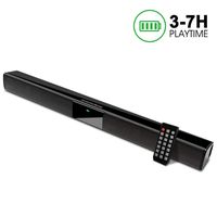 Soundbar, GooDee 22-Inch Speaker for TV Sound bar 2.0 Channel Wired & Wireless Bluetooth with Built-in Batteries, Best for Indoor Outdoor Use
