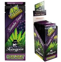 Kingpin Pure Hemp Wraps - 4 Wraps Per Pack - (Goomba Grape)