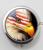 BlackKey Animal Eagle 3-Compartment Decorative Pocket Gift Box Case Organizer for Pill, Color 1 -1846