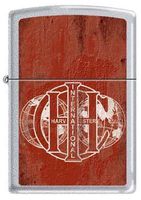 Red International Harvester Farmall Tractor Chrome Zippo Lighter