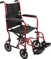 Roscoe Medical - Roscoe Aluminum Transport Chair (Burgundy) - CM