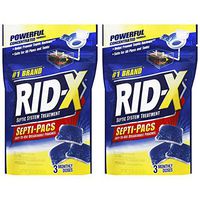 RID-X Septic Treatment, 3 Month Supply of Septi-Pacs, 3.2 oz (Pack of 2)