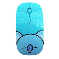 Youyouchard Kpop BTS Wireless Mouse Slim Silent Travel Cordless Mice with USB Receiver, Optical Wireless Mouse Compatible with Laptop, Notebook, PC, Computer(KOYA)