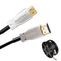 Karono Fiber HDMI Cable 4K 65ft 60Hz, Fiber Optic HDMI Cable 2.0b HDR, ARC, HDCP2.2, 3D, High Speed 18Gbps Subsampling 4:4:4/4:2:2/4:2:0 Slim and Flexible HDMI Fiber Optic Cable
