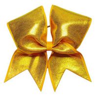 Chosen Bows Yellow Gold Big Shimmer Cheer Bow