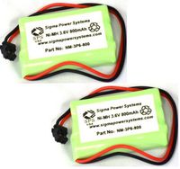 SPS Brand 3.6V 800 mAh Replacement Battery for Uniden BT-909 CordlessPhone (2 Pack)