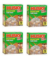 Drawstring Yard Bag, Clear 39 Gal (Pack of 4)