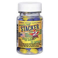 Stacker 2 Fat Burner Capsules, Ephedra Free, 20 Capsules