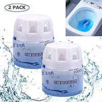 Automatic Toilet Bowl Cleaner Blue Bubble Amazing Toilet Cleaner Magic Flush Bottled Helper Toilet Tank and Bathroom Cleaning System Deodorize Decontamination for Home Public 2PCs