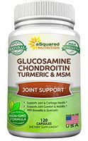Glucosamine Chondroitin Turmeric MSM Boswellia - 120 Capsules - Joint Support Supplement - Joint Pain Relief Pills for Inflammation Health - Natural Anti-Inflammatory for Back, Knee & Hands