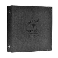 Fancyme 100 Pockets Mini Photo Album Film Book Leatherette Cover with Brass Corner Accents for Fujifilm Instax Mini 9 8 7s 90 70 Polaroid 300 Instant Camera 3 Inch Picture (Black)