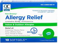 QC Non-Drowsy Allergy Relief Loratadine 10mg 10 ct