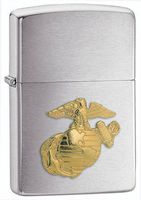 Personalized U.S. Marines Emblem Zippo Lighter - Free Engraving