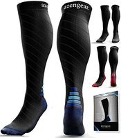 Compression Socks for Men & Women (20-30 mmHg) - Anti DVT Stockings - Varicose Veins - Running - Nurses - Shin Splints Calf Pressure Support - Pregnancy - Flight Travel -S/M