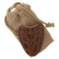 Tampa Fuego Cigar Cutter Case Crocodile Grain Leather Cognac Fits Xikar