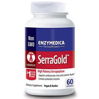Enzymedica, SerraGold, High Activity Serrapeptase, 60 Capsules - 2pc