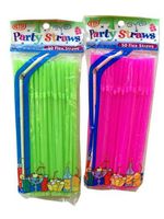 50 CT. FLUORESCENT FLEX STRAWS