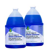 Naturama, Natural Glass Cleaner Spray - Organic Natural Cleaner, Streak Free And Multi Glass Use (1 Gallon 2 Pack)