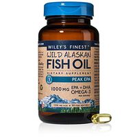 Wiley’s Finest Peak EPA DHA, 1000mg Omega-3s,NSF-Certified, Wild Alaska-Caught Fish Oil, 90 Softgels