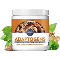 ADAPTOGENS Adrenal Support Stress Relief Blend with Natural Mood Boost - Ashwagandha, Maca, Siberian Ginseng, Cordyceps Mushroom, Holy Basil, Astragalus, Gotu Kola - 60 Capsules