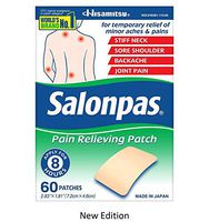 Salonpas Pain Relieving Patches, 60 Count, New Edition