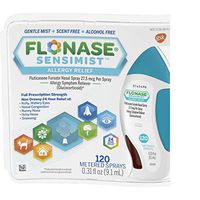 Flonase Sensimist Nasal Spray for Allergy Relief, 24-Hour Non-Drowsy Allergy Medicine, 120 Sprays, 0.31 Fl Oz (Pack of 1)