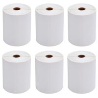 FungLam 4x6 Direct Thermal Shipping Labels for Zebra 2844 ZP-450 ZP-500 ZP-505 (6 Rolls, 1500 Labels/Roll)