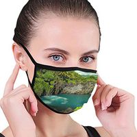 YOFFYO Mouth Covers Nature Ocean Sea Hawaii Beach Earloop Face Cover - Adjustable Elastic Strap for Travel Cleaning, Anti Smog Dustproof, Half Face Mouth Cover