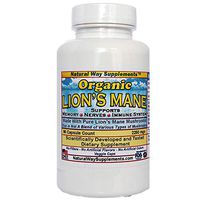 Lion's Mane Organic Mushroom Powder - 2250 mg, 90 Capsule Count