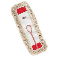 Libman Commercial 923 24" Dust Mop Head, 100% Cotton, 24" x 5", White (Pack of 6)