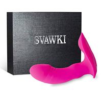 PGtoy Whisper Quiet Relax Wearable Clǐtorial Stǐmulator Remote Famale Vibrador Underwear G Spotter Wand Mássager for Women Wireless with 12 Frequency Modes Rose Red