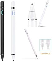 iTranyee Capacitive Stylus Universal Touch Screen Pens with Replacement Tips, Generic Pencil for Apple iPad Pro 9.7 Tablets Laptops (White, 1.45 8.9 180mm)