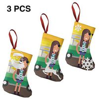 Santa Claus Snowman Christmas Figure Decoration Woman Standing On Street Near A Bus Trendy for Funny Xmas Party